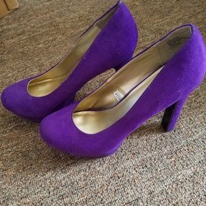 Purple Velvet Mossimo Pumps